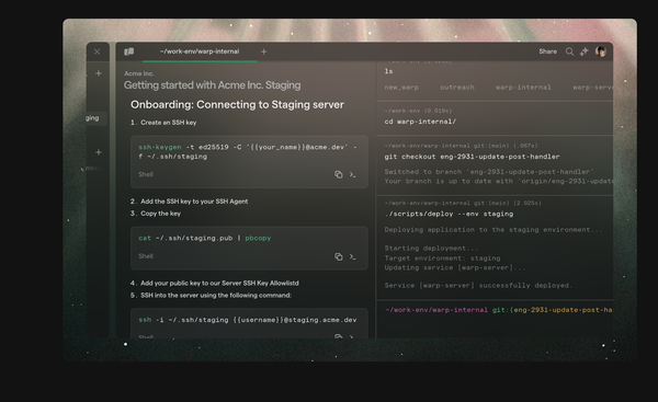 Warp: Your Command Line, Supercharged for Speed